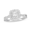 Thumbnail Image 1 of Previously Owned Neil Lane Diamond Engagement Ring 1 ct tw Princess & Round-cut 14K White Gold