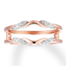 Previously Owned Diamond Enhancer Ring 1/6 ct tw Round-cut 14K Rose Gold