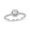 Thumbnail Image 1 of Previously Owned Diamond Engagement Ring 3/8 ct tw Round-cut 10K White Gold