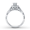 Thumbnail Image 1 of Previously Owned Diamond Engagement Ring 5/8 ct tw Round-cut 14K White Gold - Size 9.25