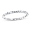 Thumbnail Image 1 of Previously Owned Diamond Wedding Band 1/10 ct tw Round-cut 10K White Gold - Size 4