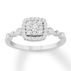 Thumbnail Image 0 of Previously Owned Diamond Promise Ring 1/3 ct tw Round-cut 10K White Gold - Size 9.25