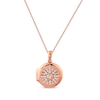 Thumbnail Image 1 of Previously Owned Diamond Locket Necklace 1/5 ct tw Round-cut 10K Rose Gold