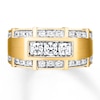 Thumbnail Image 3 of Previously Owned Men's Wedding Band 1 ct tw Diamonds 10K Yellow Gold
