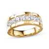 Thumbnail Image 0 of Previously Owned Men's Diamond Wedding Band 1-1/2 cttw Round-cut 14K Yellow Gold