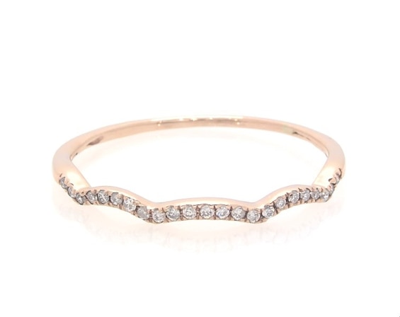 Previously Owned Diamond Wedding Band 1/15 ct tw 10K Rose Gold