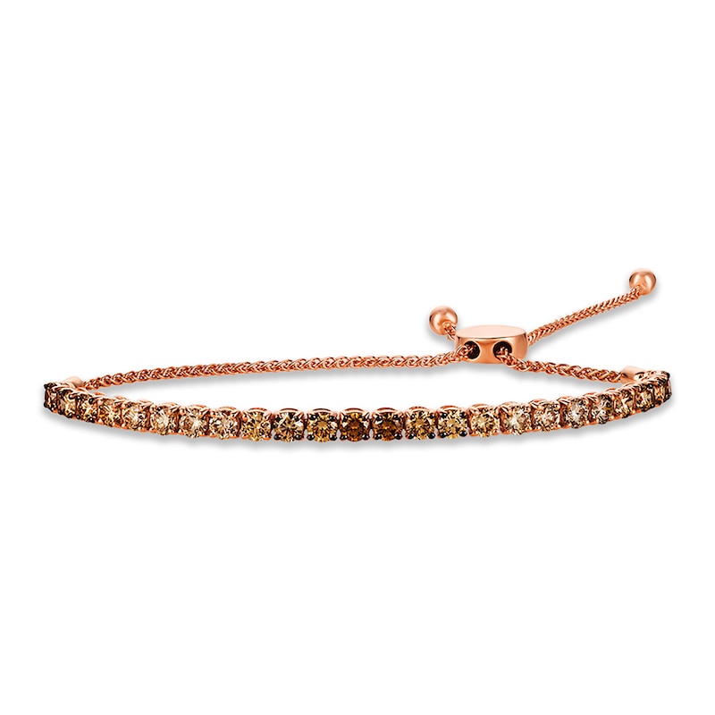 Previously Owned Le Vian 14k Strawberry Gold Ombre Bolo Bracelet 4 ct ...