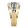 Thumbnail Image 2 of Previously Owned Men's Brown & White Diamond Ring 1 ct tw 10K Yellow Gold
