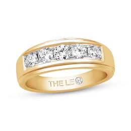 Previously Owned Men's THE LEO Diamond Band 1 ct tw Round-cut 14K Yellow Gold