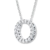 Thumbnail Image 3 of Previously Owned THE LEO Diamond Circle Necklace 1 ct tw Round-cut 14K White Gold