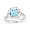 Thumbnail Image 1 of Previously Owned Neil Lane Aquamarine Ring 1-1/4 ct tw Round-cut Diamonds 14K White Gold