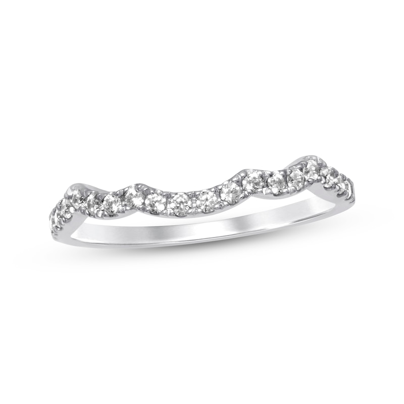 Main Image 1 of Previously Owned Diamond Wedding Band 1/4 ct tw Round-cut 14K White Gold