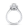 Thumbnail Image 3 of Previously Owned Neil Lane Diamond Engagement Ring 2-1/6 ct tw Cushion-cut 14K White Gold Size 7.5