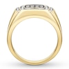 Thumbnail Image 1 of Previously Owned Men's Brown & White Diamond Ring 1/2 ct tw 10K Yellow Gold Size 5.25