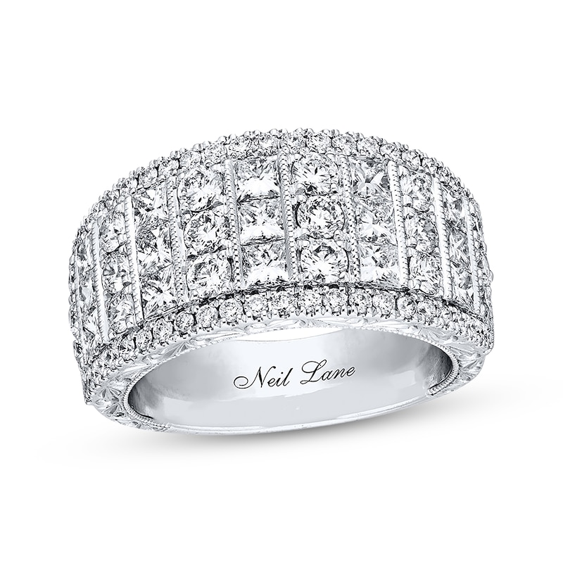 Previously Owned Neil Lane Anniversary Band 2-1/2 ct tw Princess and ...