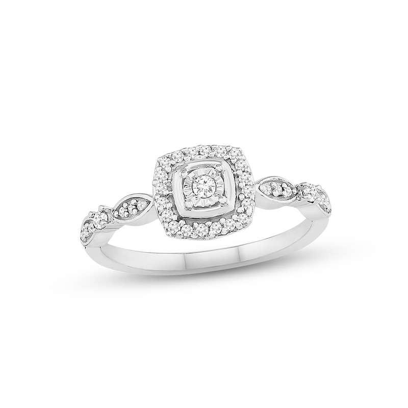 Previously Owned Diamond Promise Ring 1/6 ct tw Round-cut Sterling ...