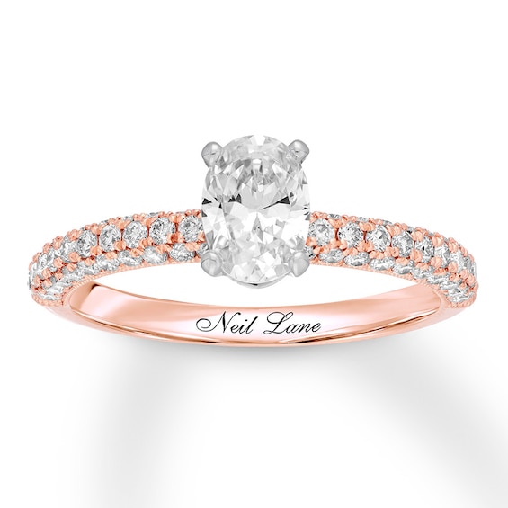 Previously Owned Neil Lane Engagement Ring 1-1/2 ct tw Diamonds 14K Rose Gold