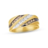 Thumbnail Image 0 of Previously Owned  Men's Brown Diamond Wedding Band 1/2 ct tw Round-cut 10K Yellow Gold