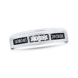 Previously Owned Men's Diamond Wedding Band 1/4 ct tw 10K White Gold