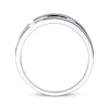 Thumbnail Image 2 of Previously Owned Men's Diamond Wedding Band 1/4 ct tw 10K White Gold