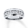 Thumbnail Image 0 of Previously Owned Men's Diamond Wedding Band 1 ct tw 10K White Gold