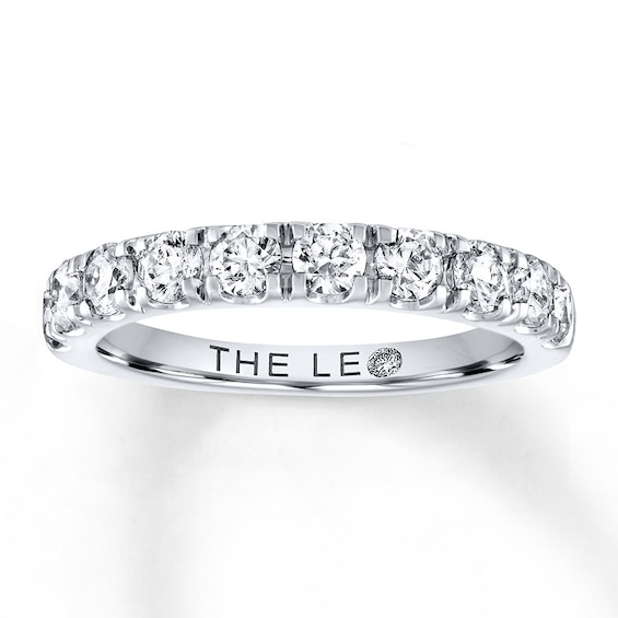 Previously Owned THE LEO Diamond Anniversary Ring 1 ct tw Round-cut 14K White Gold