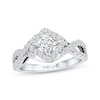 Thumbnail Image 1 of Previously Owned THE LEO Diamond Ring 1 ct tw Princess & Round-cut 14K White Gold