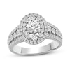 Thumbnail Image 0 of Previously Owned Round-cut Diamond Engagement Ring 1-3/8 ct tw 14K White Gold
