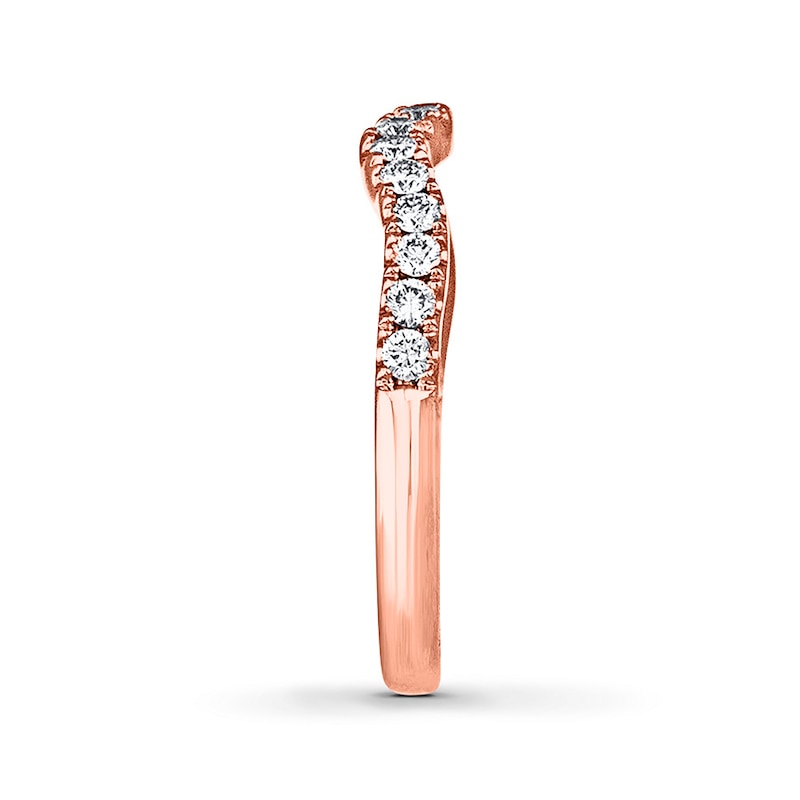 Main Image 3 of Previously Owned THE LEO Diamond Wedding Band 3/8 ct tw Diamonds 14K Rose Gold