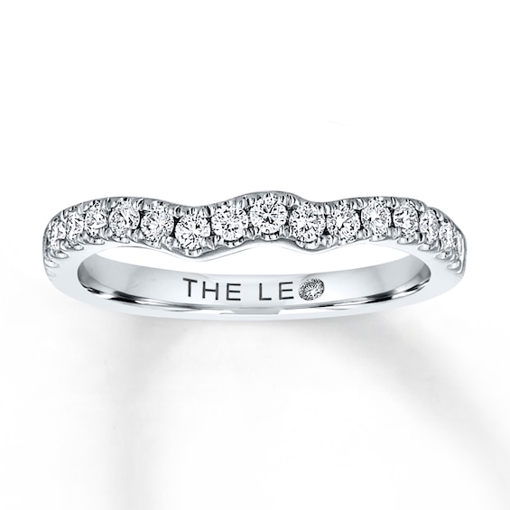 Previously Owned THE LEO Diamond Wedding Band 3/8 ct tw Diamonds 14K White Gold