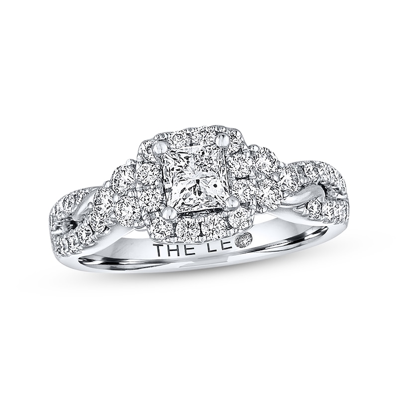 Main Image 1 of Previously Owned THE LEO Diamond Engagement Ring 1-1/8 ct tw Diamonds 14K White Gold - Size 9.5