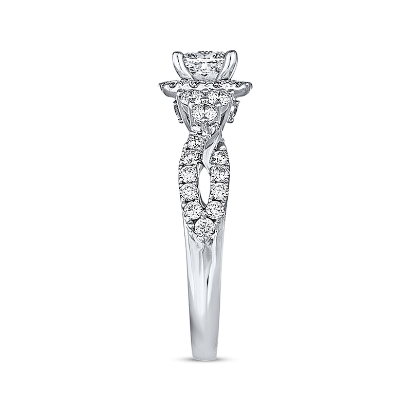 Main Image 2 of Previously Owned THE LEO Diamond Engagement Ring 1-1/8 ct tw Diamonds 14K White Gold - Size 9.5