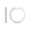 Thumbnail Image 0 of Previously Owned Diamond Hoop Earrings 1/2 ct tw Round-cut 10K White Gold