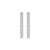 Thumbnail Image 1 of Previously Owned Diamond Hoop Earrings 1/2 ct tw Round-cut 10K White Gold