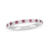 Thumbnail Image 1 of Previously Owned Neil Lane Ruby Anniversary Band 1/5 ct tw Diamonds 14K White Gold