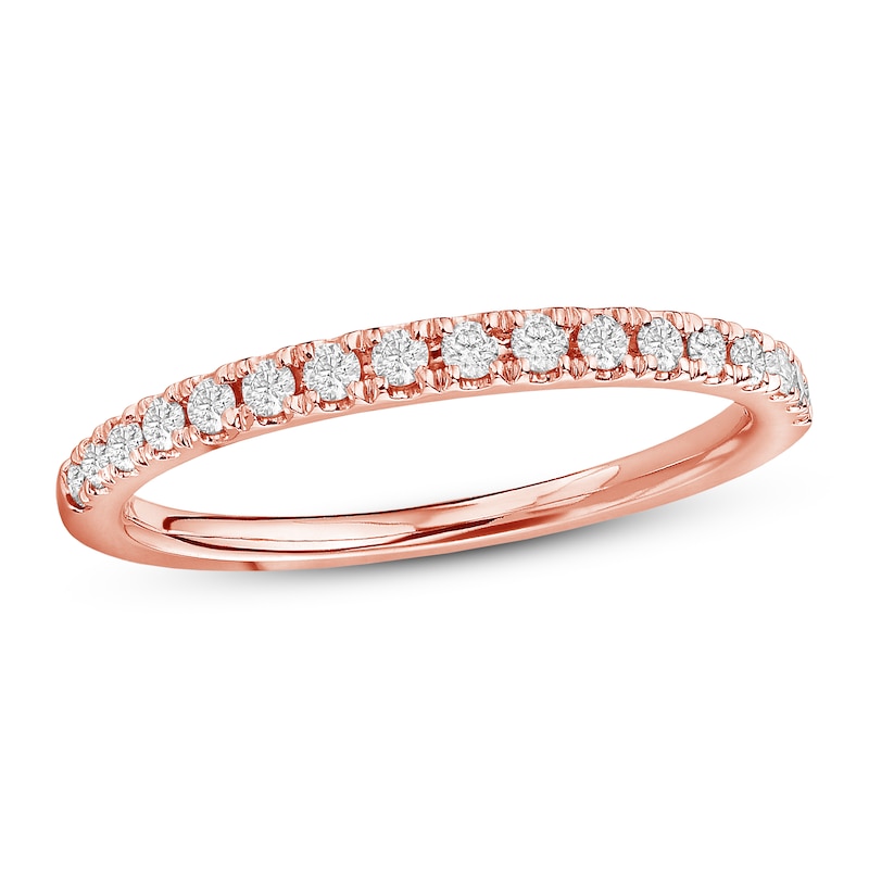 Main Image 1 of Previously Owned Diamond Wedding Band 1/4 ct tw Round-cut 10K Rose Gold