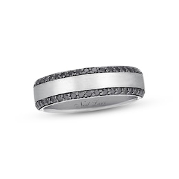 Previously Owned Neil Lane Men's Black Diamond Band 1/2 ct tw 14K White Gold