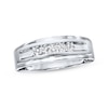 Thumbnail Image 1 of Previously Owned Men's Diamond Wedding Band 1/4 ct tw 10K White Gold