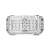 Thumbnail Image 3 of Previously Owned Men's Diamond Ring 1-1/2 ct tw Round-cut 10K White Gold