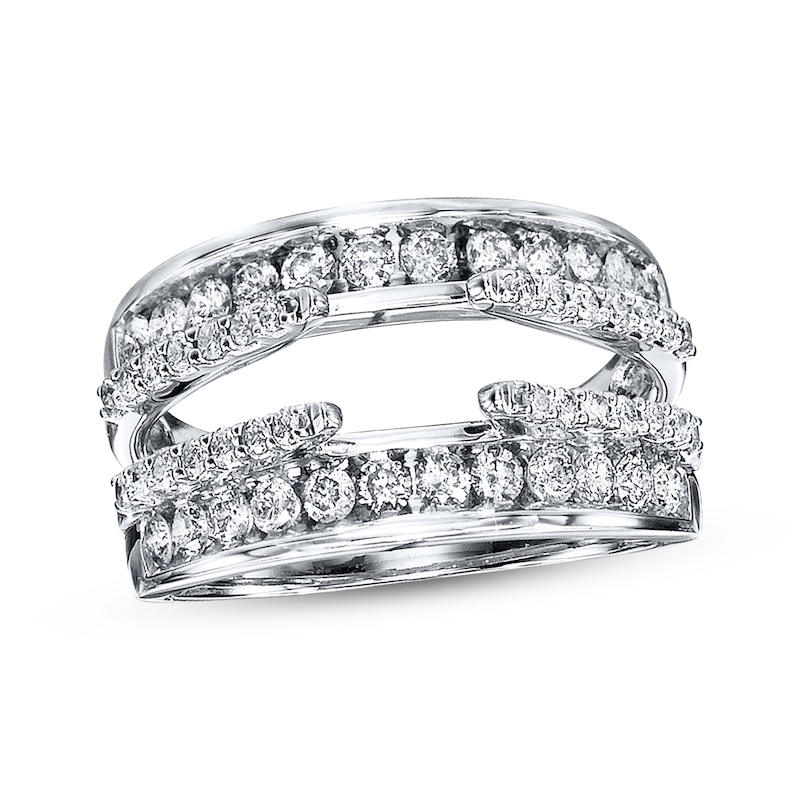 Main Image 1 of Previously Owned Diamond Enhancer Ring 1 ct tw Round-cut 14K White Gold