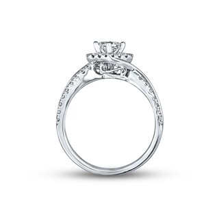 Previously Owned THE LEO Diamond Engagement Ring 3/4 ct twPrincess ...