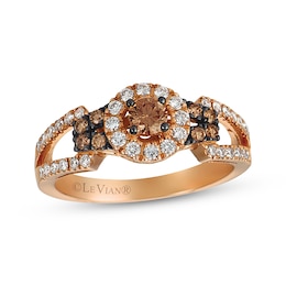 Previously Owned Le Vian Chocolate Diamond Ring 5/8 ct tw 14K Strawberry Gold