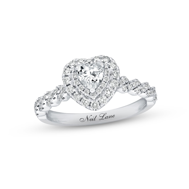 Previously Owned Neil Lane Engagement Ring 3/4 ct tw Diamonds 14K White ...