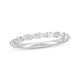 Previously Owned Neil Lane Premiere Diamond Anniversary Band 5/8 ct tw Marquise-cut 14K White Gold - Size 5