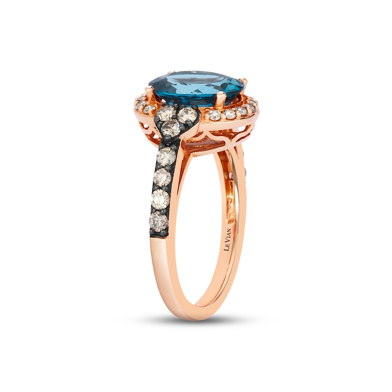 Main Image 2 of Previously Owned  Le Vian Topaz Ring 1/2 carat tw Diamonds 14K Strawberry Gold