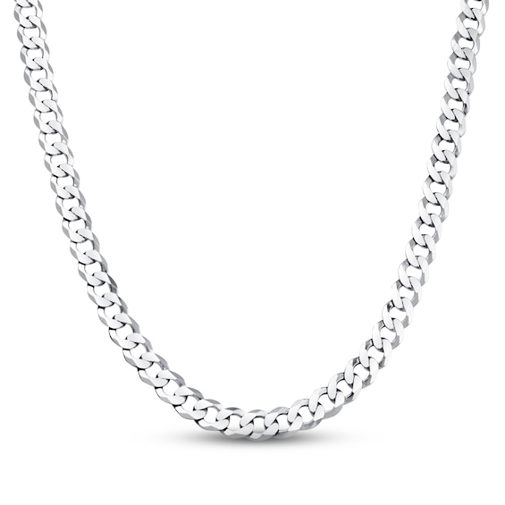 Previously Owned Curb Chain Necklace Sterling Silver 22" Length