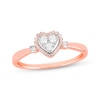 Thumbnail Image 1 of Previously Owned Diamond Promise Ring 1/5 ct tw Round & Baguette 10K Rose Gold