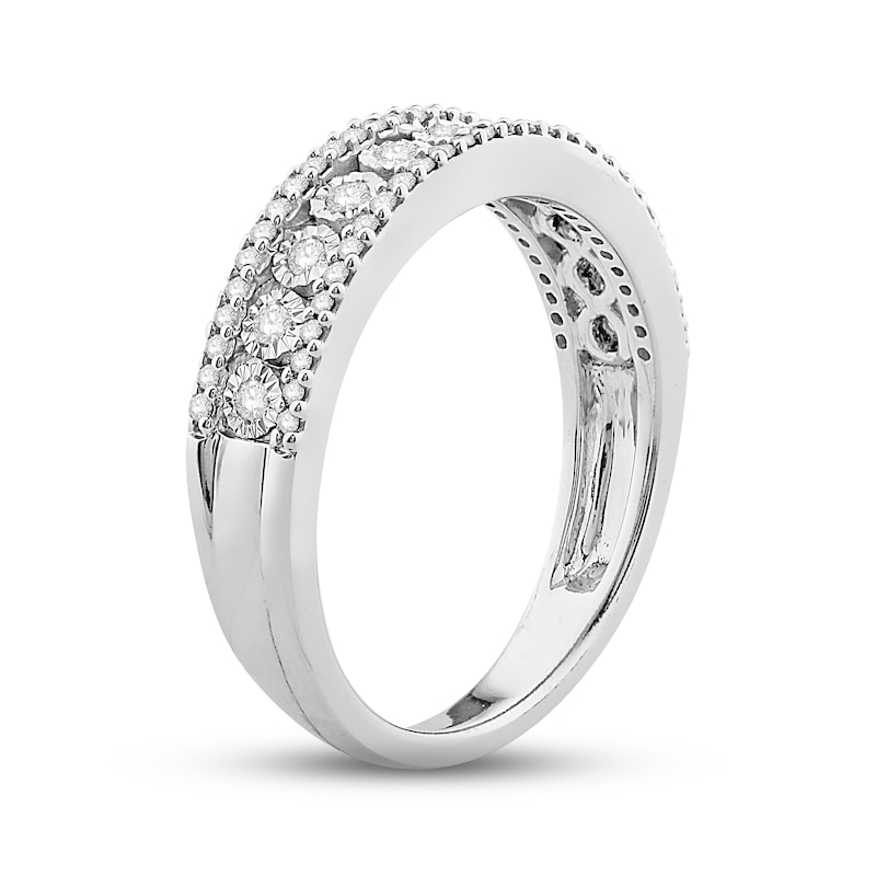 Main Image 2 of Previously Owned Diamond Anniversary Band 1/3 ct tw Round-cut 10K White Gold