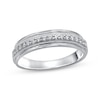 Thumbnail Image 1 of Previously Owned Men's Diamond Wedding Ring 1/2 ct tw Round-cut 10K White Gold