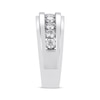 Thumbnail Image 2 of Previously Owned Men's Diamond Wedding Band 1 ct tw Round-cut 10K in White Gold